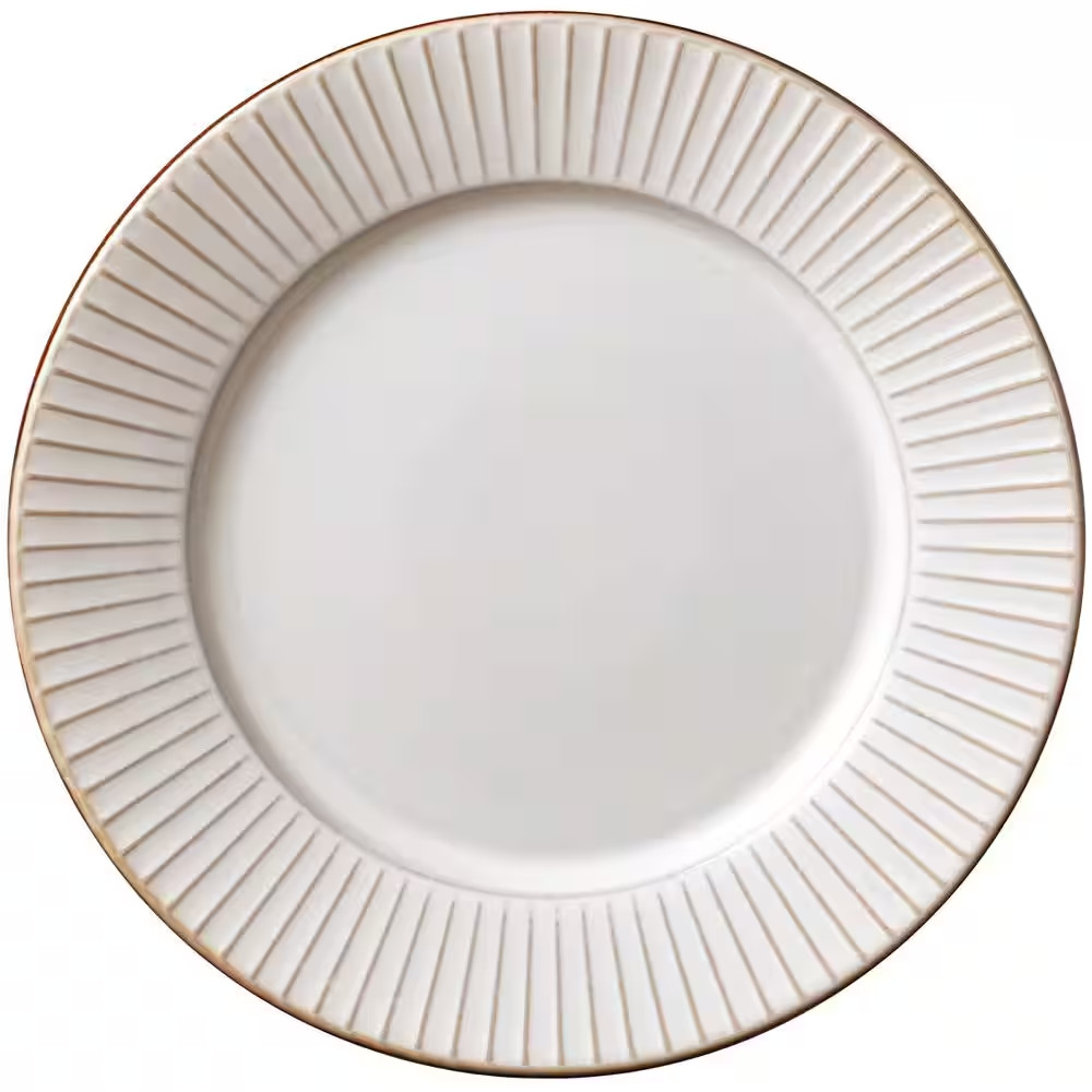 12-Piece Monroe Ivory Stoneware Dinnerware Set (Service for 4)