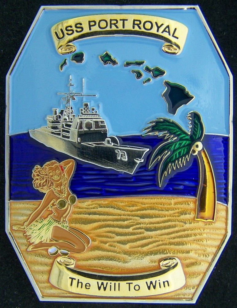 USS Port Royal CG 73 Challenge Coin