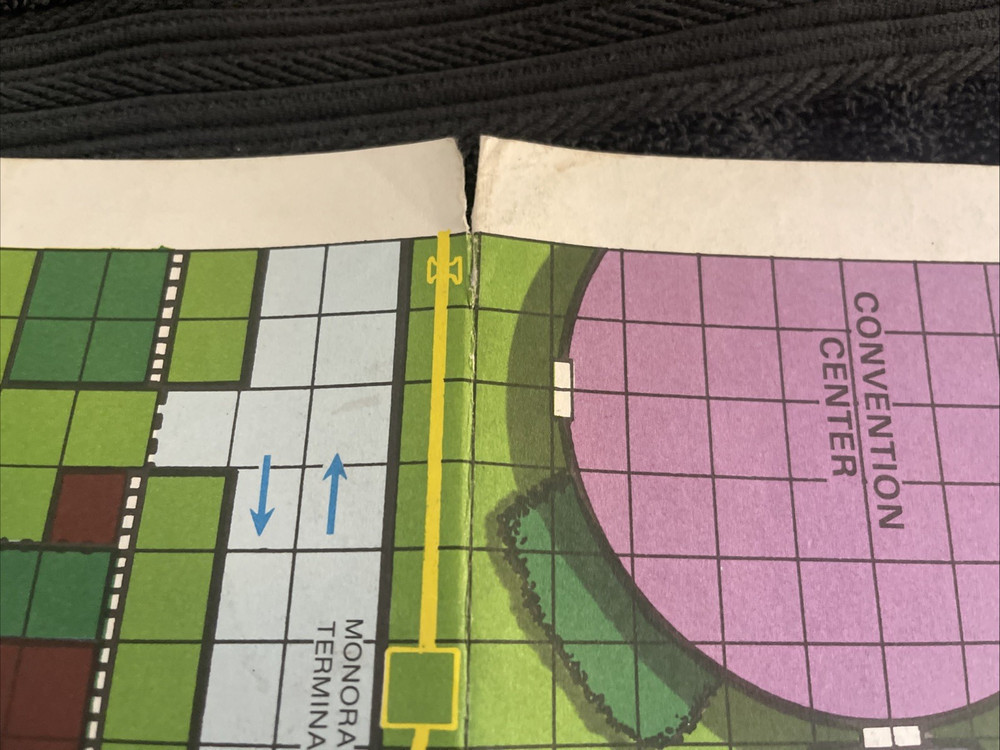 STAR FRONTIERS Double-Sided Foldout Map (TSR, 1982) Vintage Game Accessory