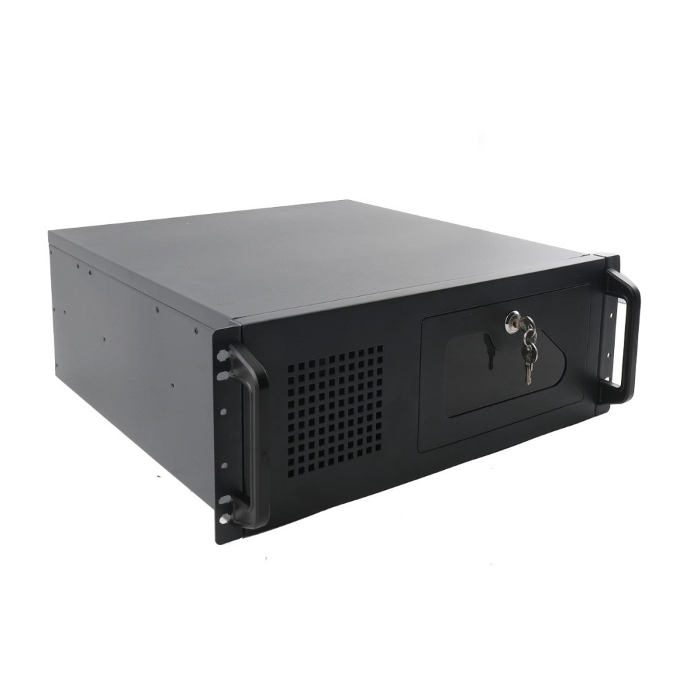 4U Server Case Rack Mount 4U Server Chassis Lockable Computer Cases for Home Lab