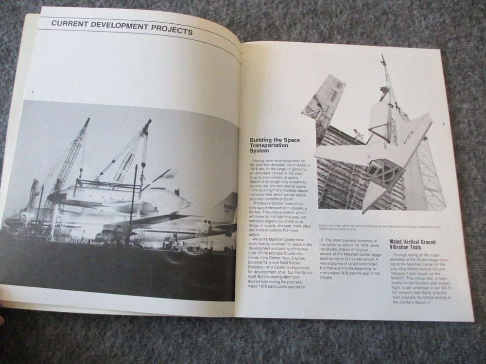 NASA MSFC SPACE SHUTTLE ORBITER VIBRATION TESTING PRESS RELEASE- 1st GEN PHOTOS+