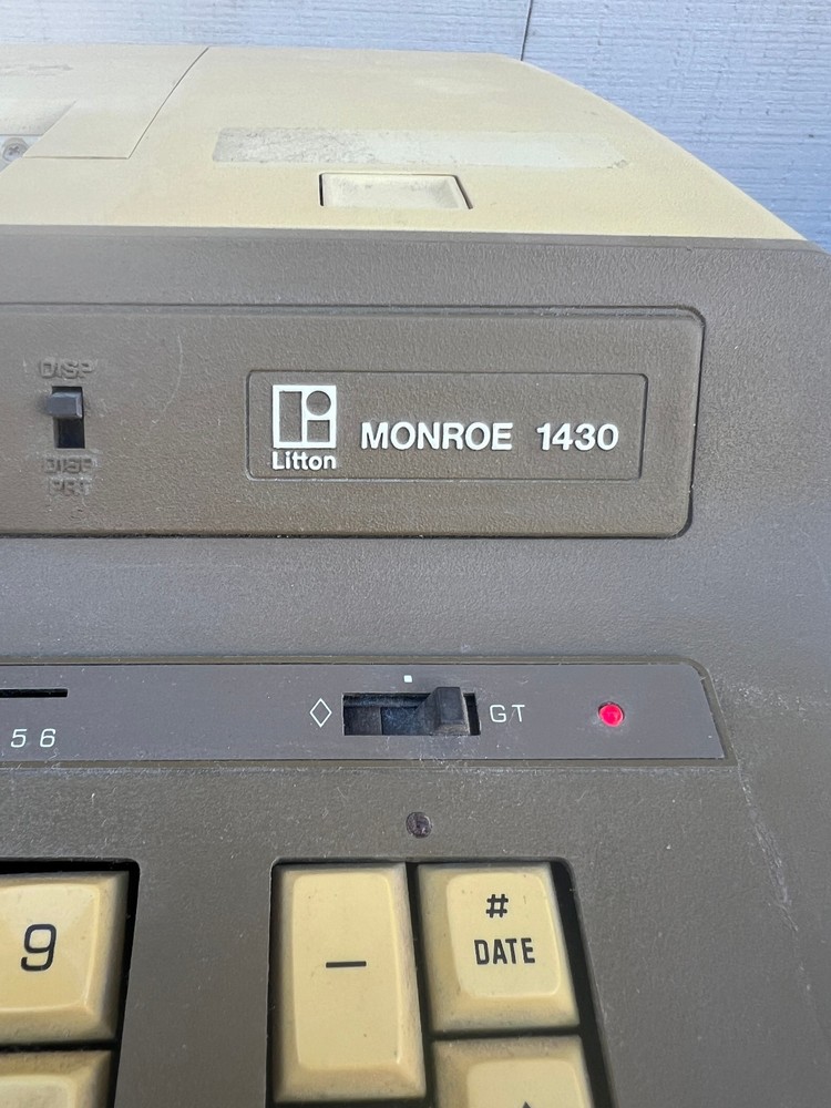 1970's Litton Monroe 1430 Desktop Calculator Adding Machine