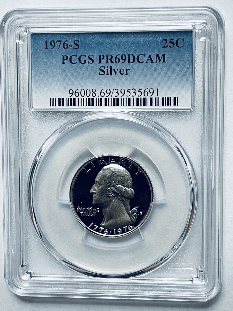 1976-S Washington Quarter Silver PCGS PR69DCAM
