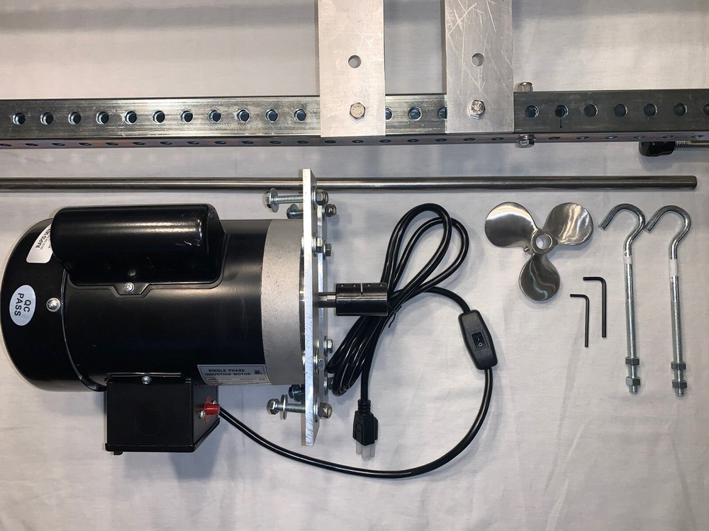 IBC Tote Mixer Agitator 1/2 HP Single Phase Direct Drive