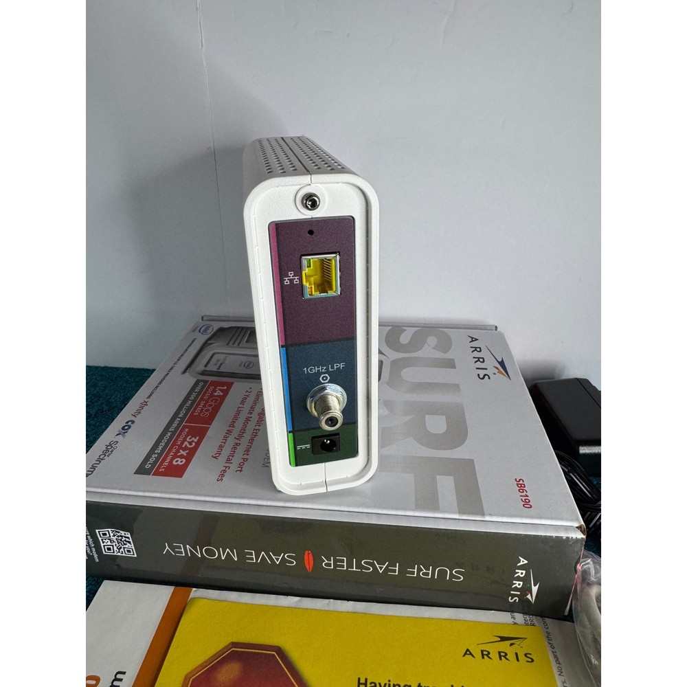 ARRIS SURFboard SB6190 DOCSIS 3.0 Cable Modem Intel Inside White - Ships Free
