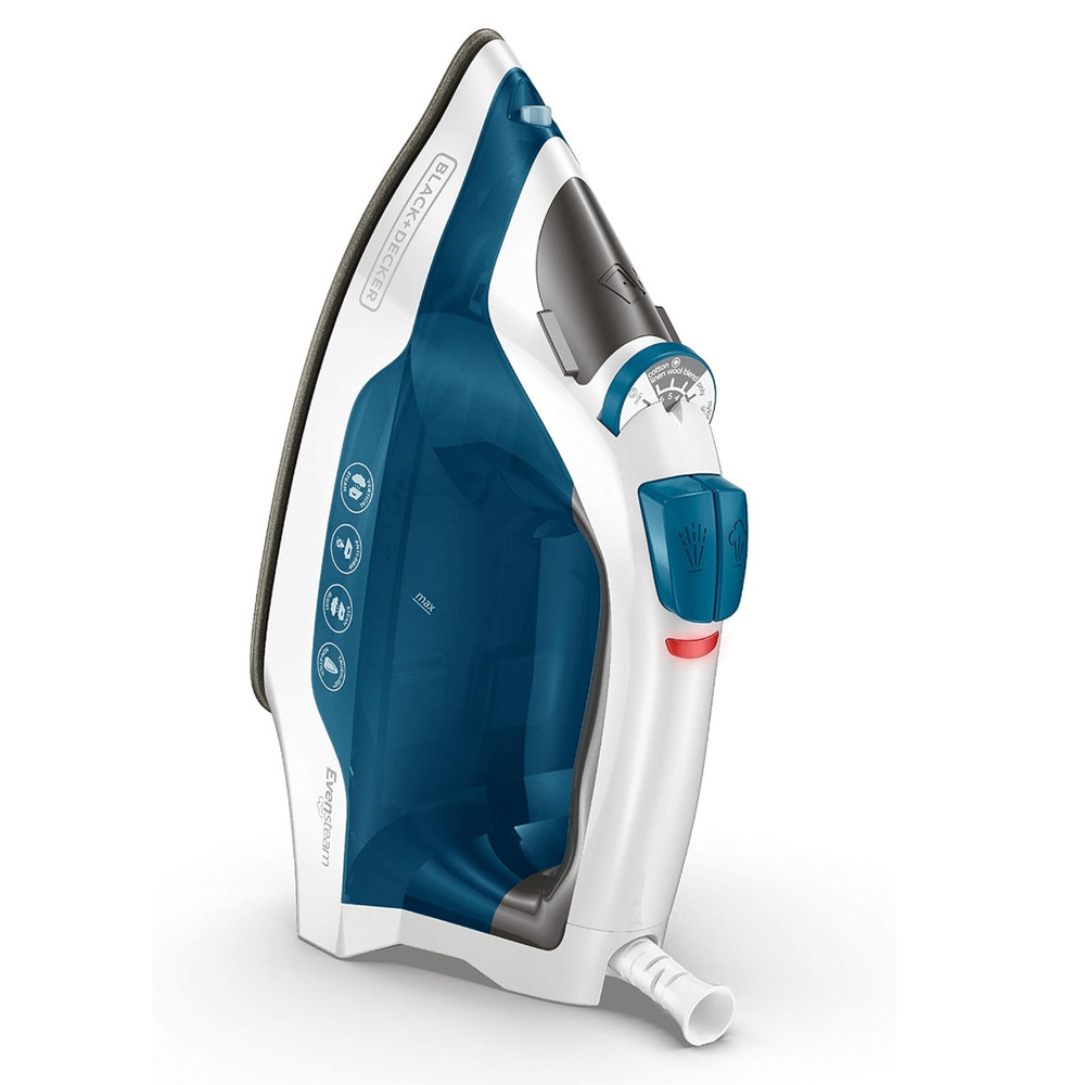 Black & Decker Easy Steam TrueGlide Nonstick SmartSteam Compact Iron w Spray