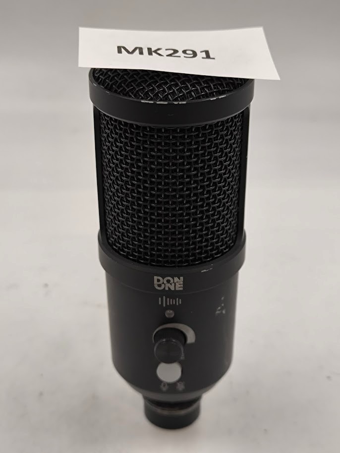 Done One Microphone Used Working Black