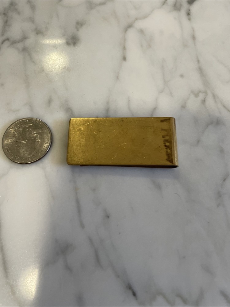 Vintage Solid Brsss Money Clip