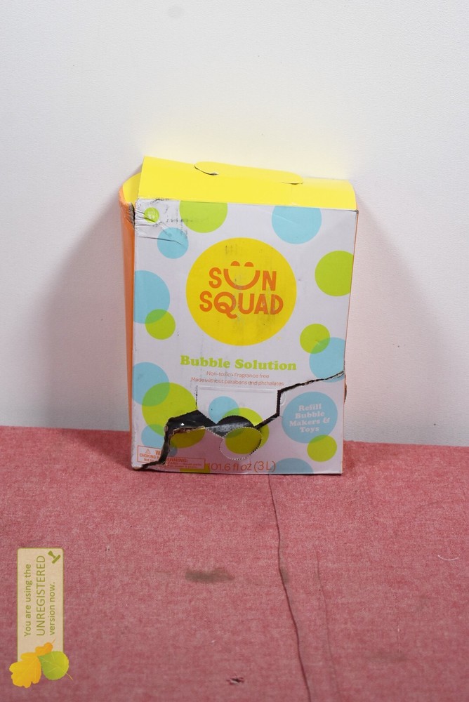 Sun Squad Bubble Solution Cardboard Refill 101.6 fl oz
