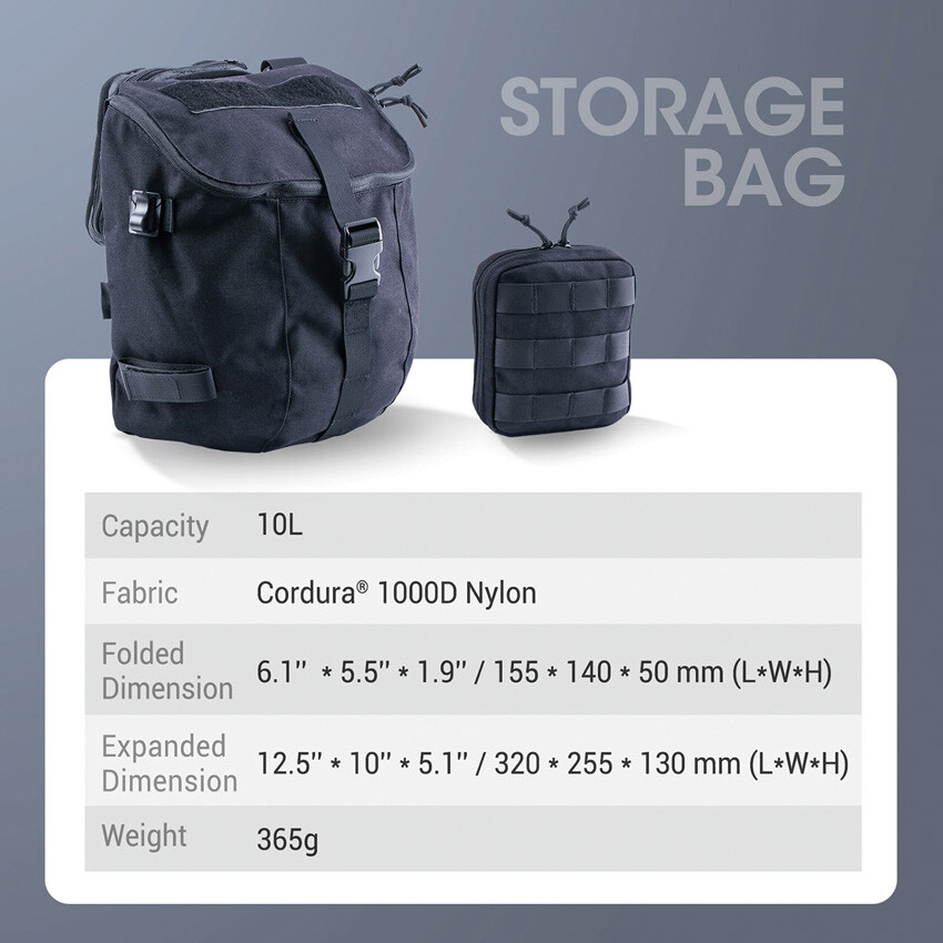 New Nextorch Tactical Helmet Bag TEX20H