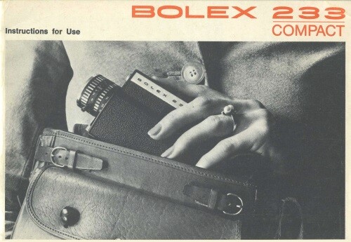 Bolex 233 Compact Camera Instruction Manual