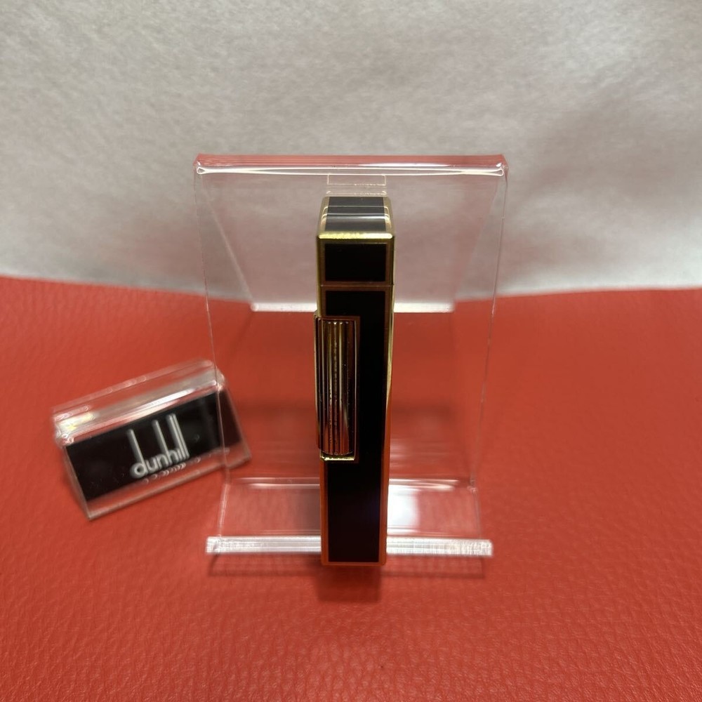 Overhauled Dunhill Rollagas lighter Black Gold d mark without box
