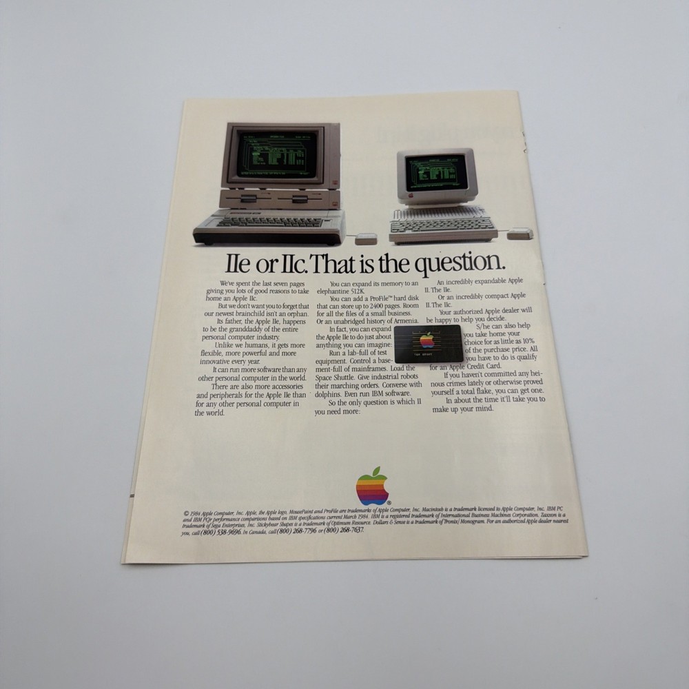 1984 Apple Computer: Breakthrough, 8 Pages Vintage Print Ad