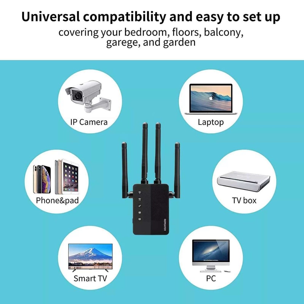 WiFi Extender Signal Coverage Booster With User-Friendly Interface For MAC OS