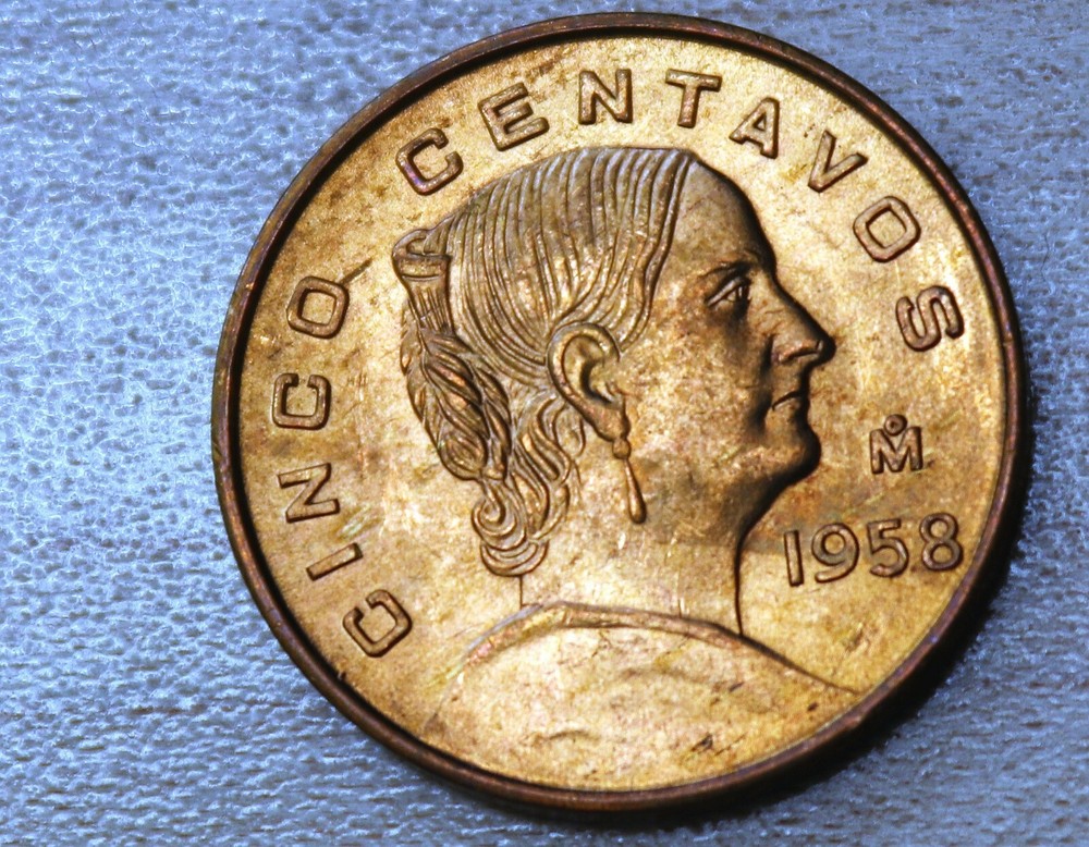 1958 Mexico 5 Centavos