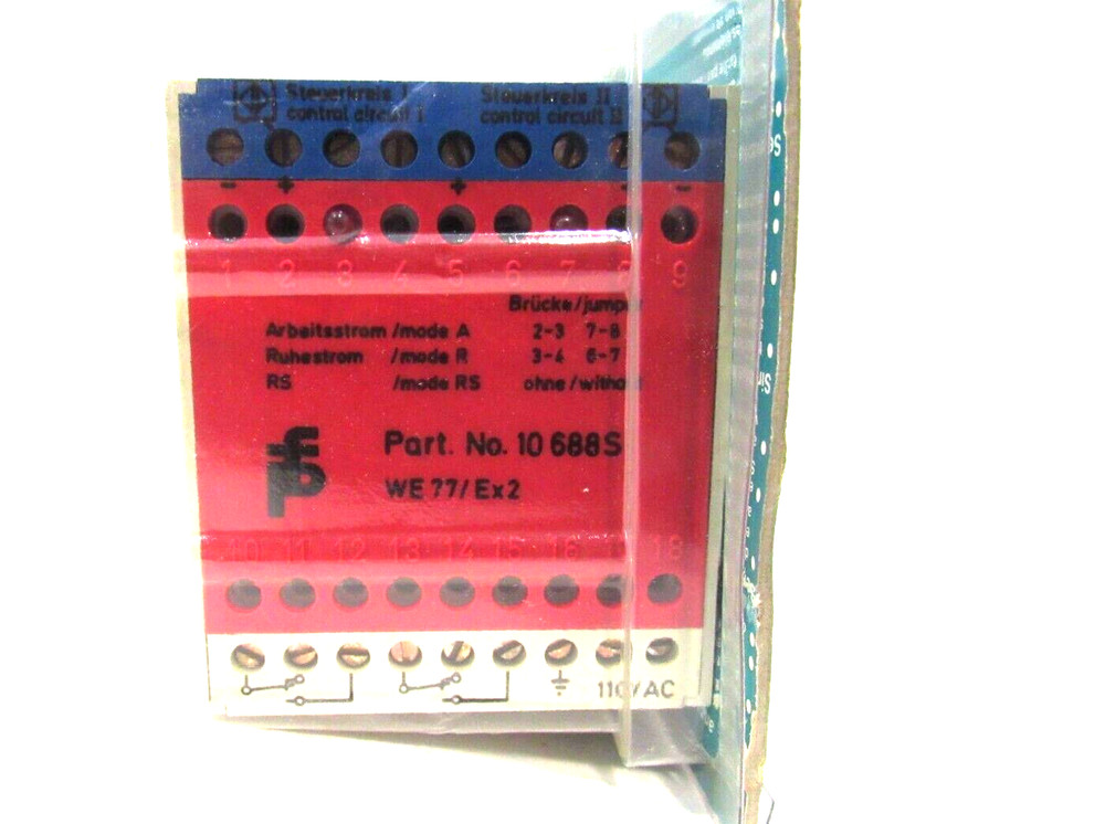NEW PEPPERL+FUCHS WE77/EX2 ISOLATOR SWITCH 10688S WE77EX2