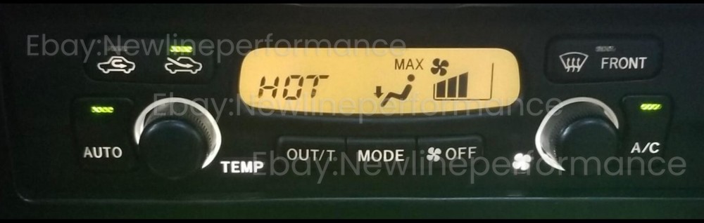 White Auto Climate Control AC LED Bulb Kit for Toyota 4Runner Limited 1999-2002