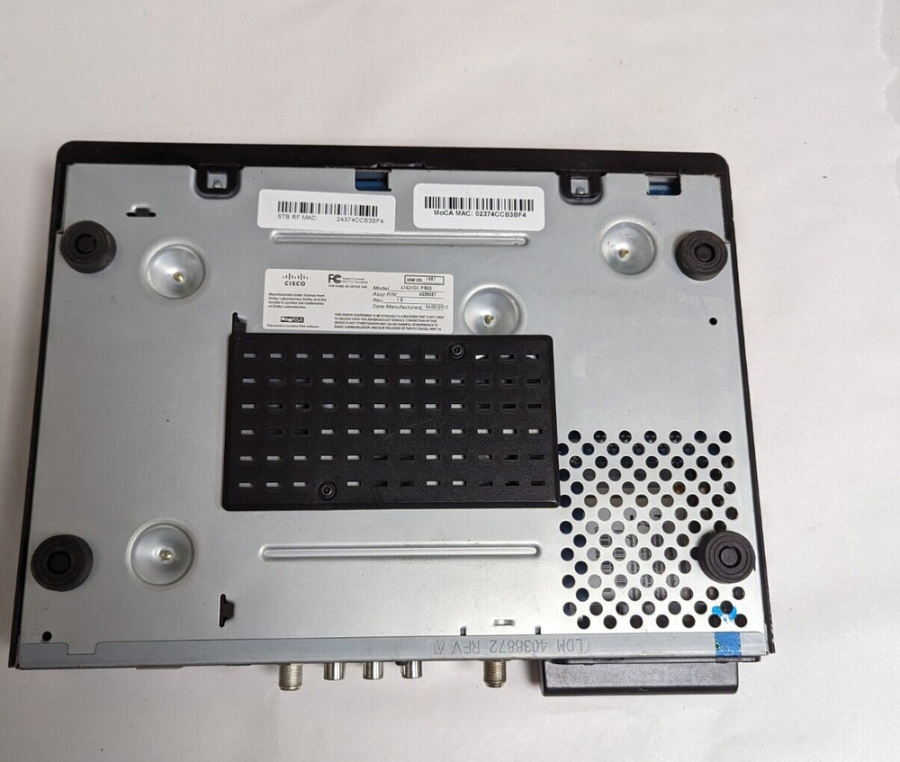 Cisco 4742HDC PROD High Definition HD Receiver Cable Box NO REMOTE