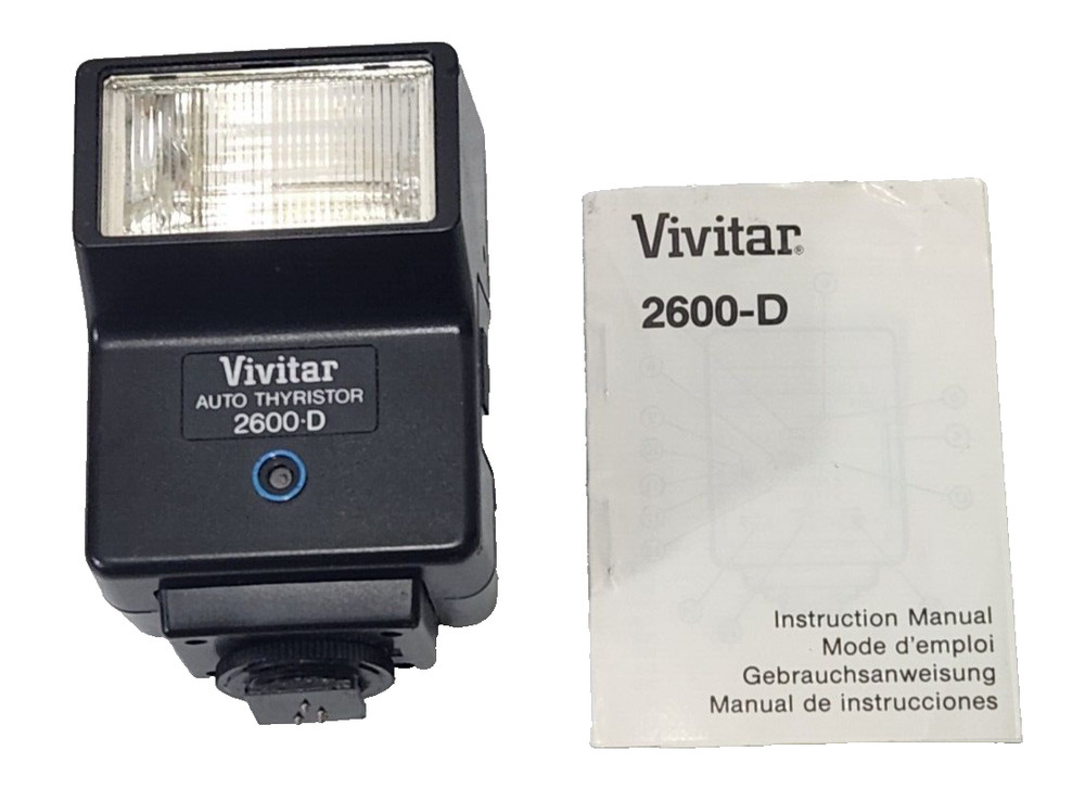 Vivitar Auto Thyristor 2600 D Camera  Flash Tested Works