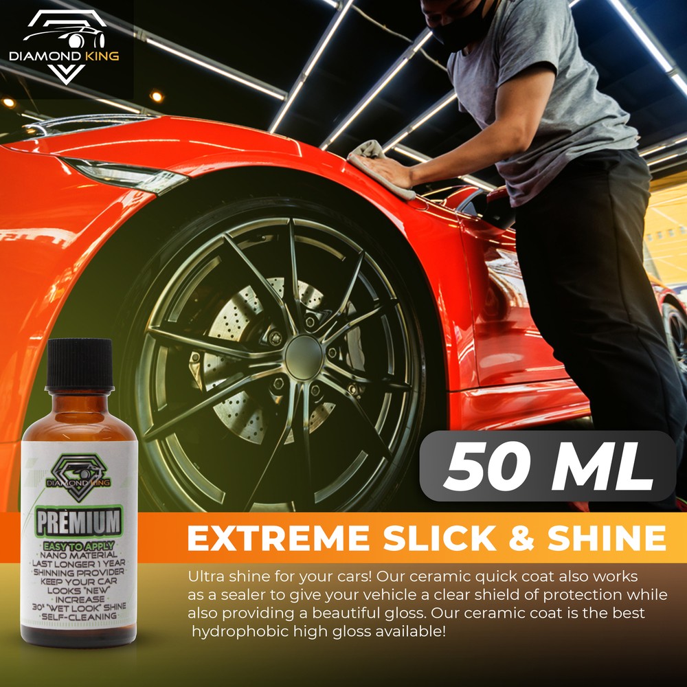 Diamond King 9H Nano Premium Ceramic Car Coating Hydrophobic High Gloss