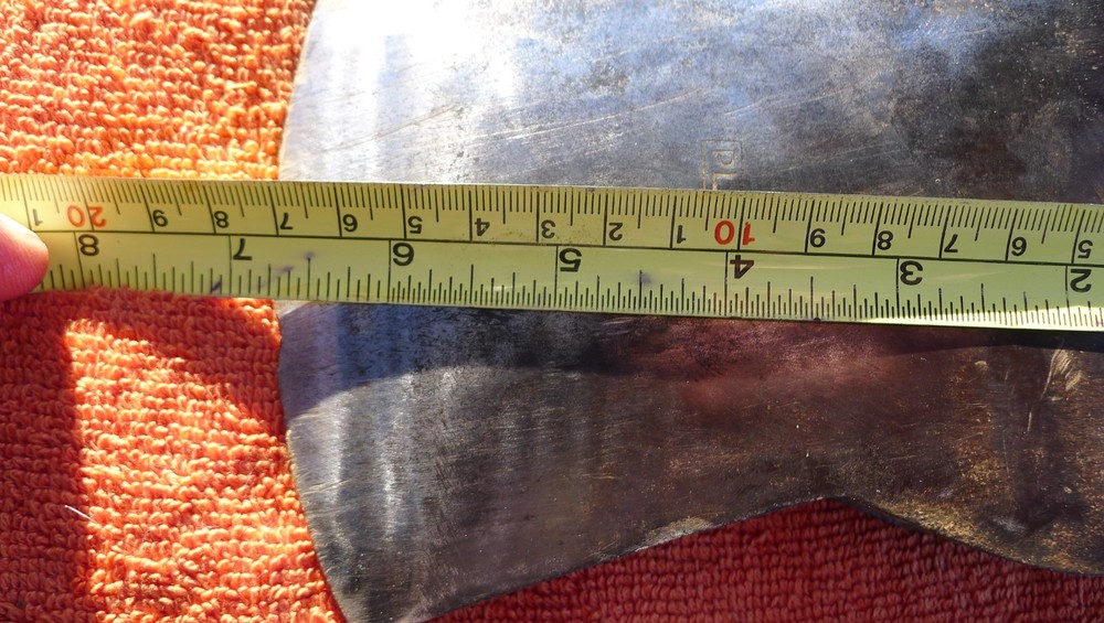 ANTIQUE PLUMB AXE HEAD, JERSEY PATTERN