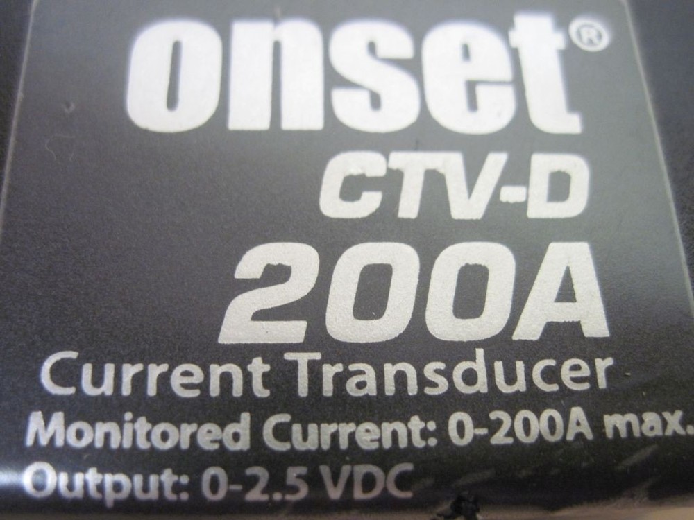 HOBO Onset CTV-D 20-200 Amp Split-Core AC Current Sensor Transducer