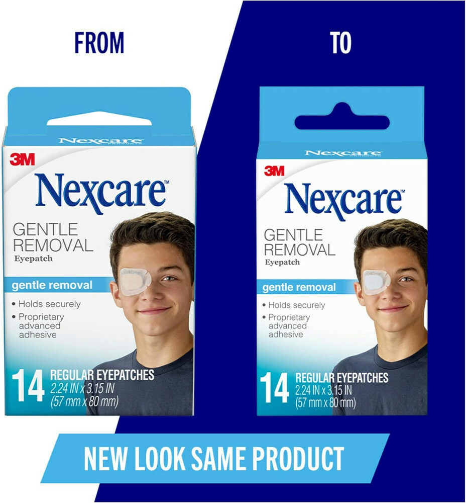 Nexcare Gentle Removal Eye Patch, Regular Size
