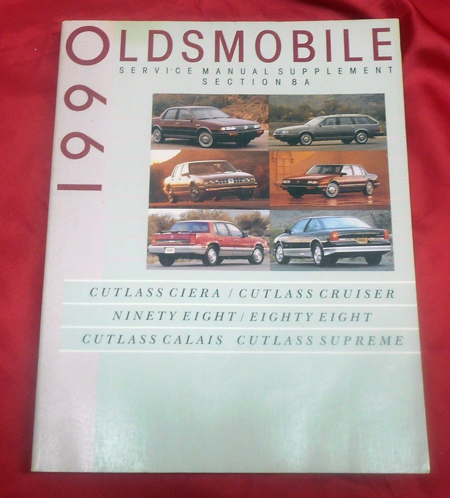 1990 Oldsmobile Service Manual Supplement Section 8A