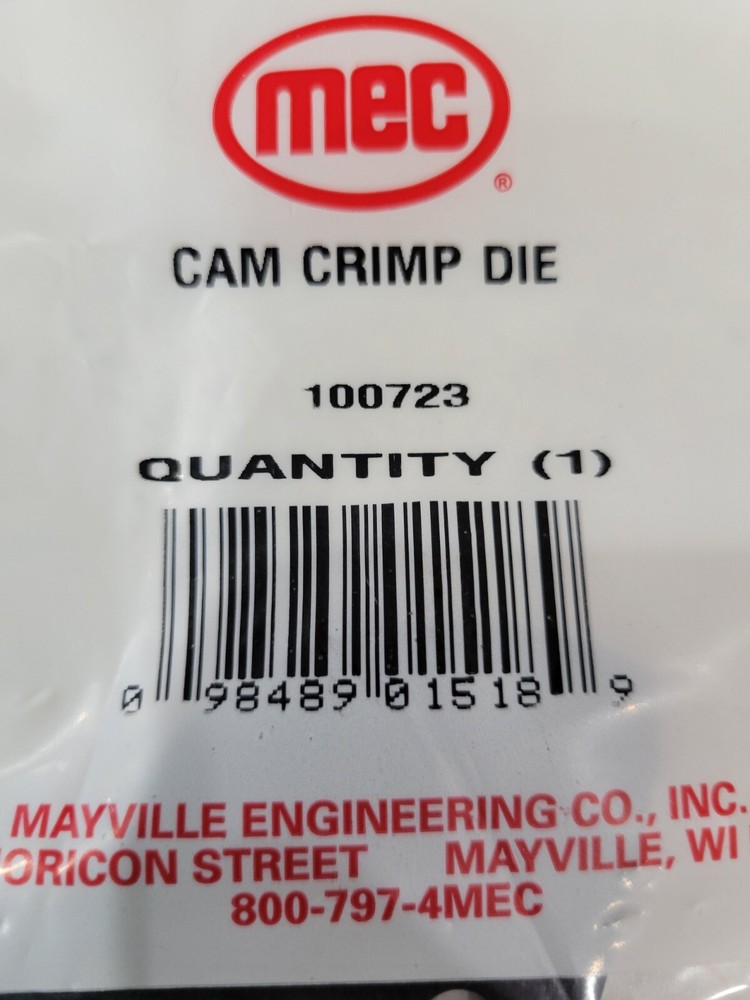 Mec Cam Crimp Die # 100723