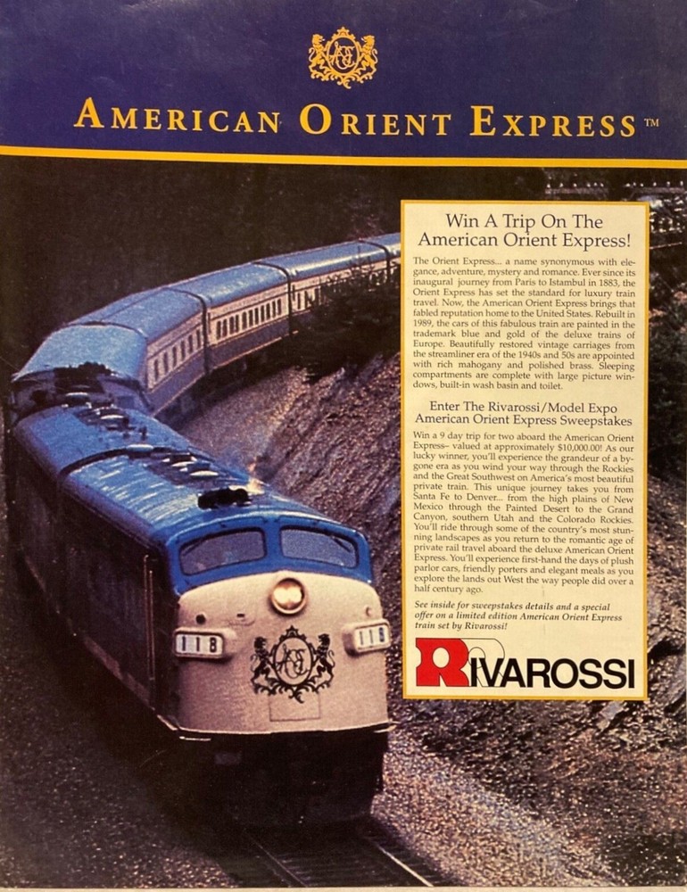 Rivarossi catalog American Orient Express 1996 E aa