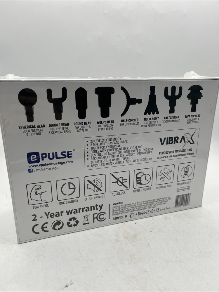 ePULSE VIBRA X Percussion Massage Tool Professional