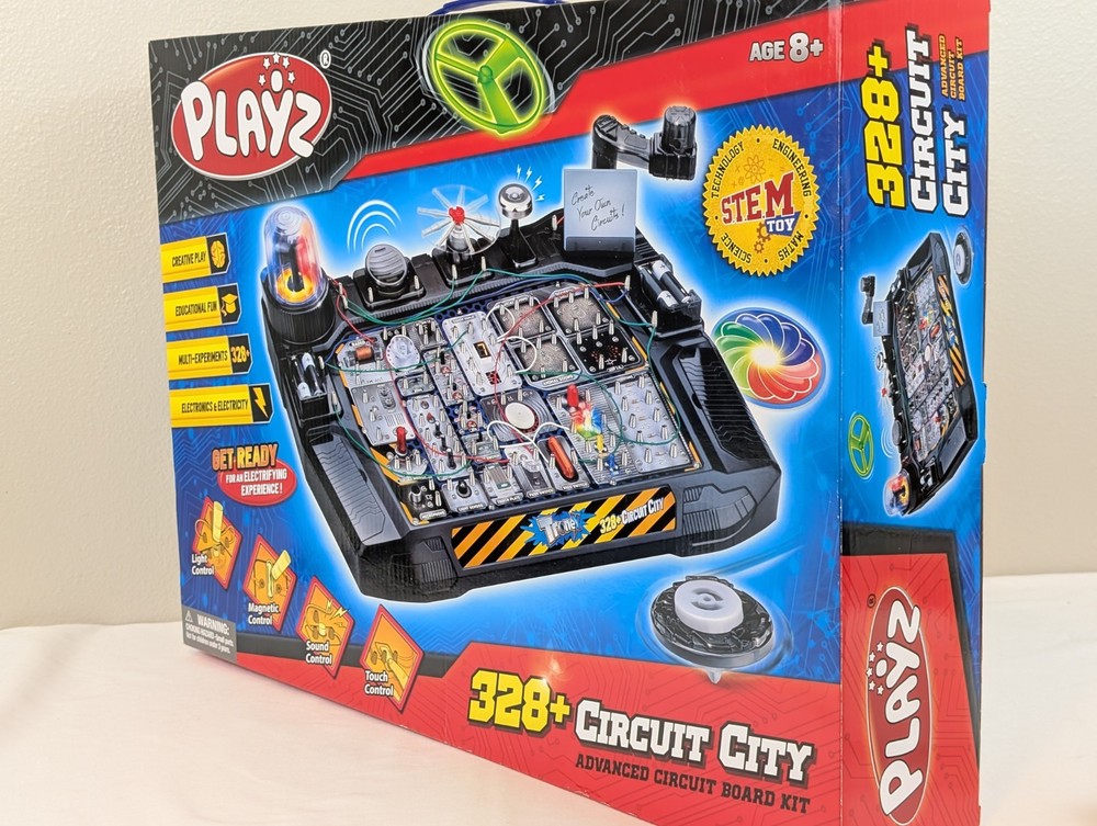 Playz Advanced Electrical Circuit Board Engineering Kit Kids 328+ STEM Science
