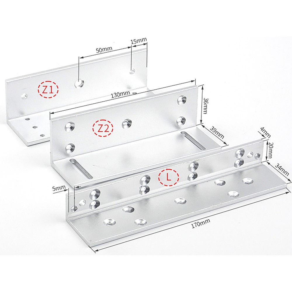 Brackets for Access Control 400lb Holding Force Electic Magnetic Door Lock