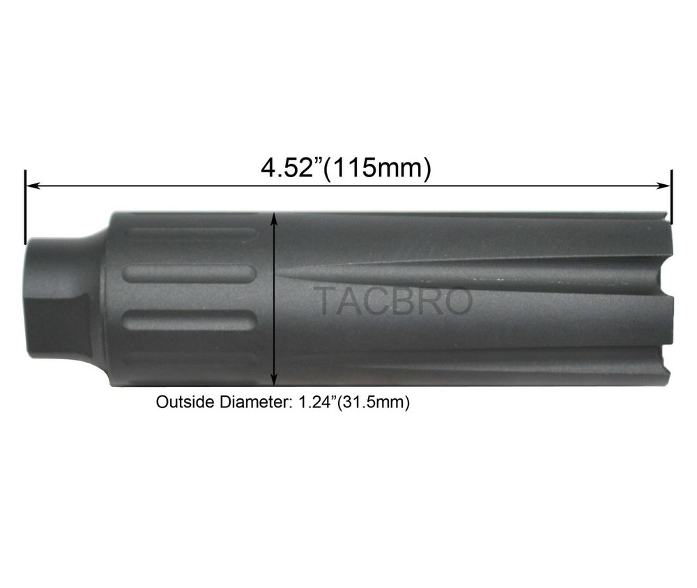 Black Aluminum Linear Compensator 5/8x24 Thread Pitch For .308 308