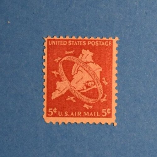 US Scott # C38 Map of Five Boroughs Air Mail single Stamps MNH