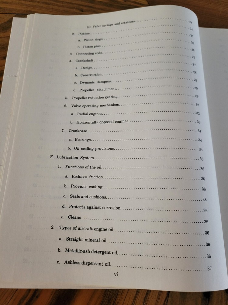 1985 Aircraft Reciprocating Engines Training Manual