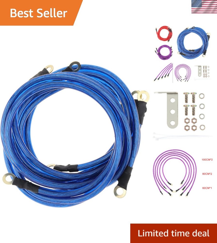 Boost Engine Performance with 5-Point Ground Wire System - Easy Installation Kit