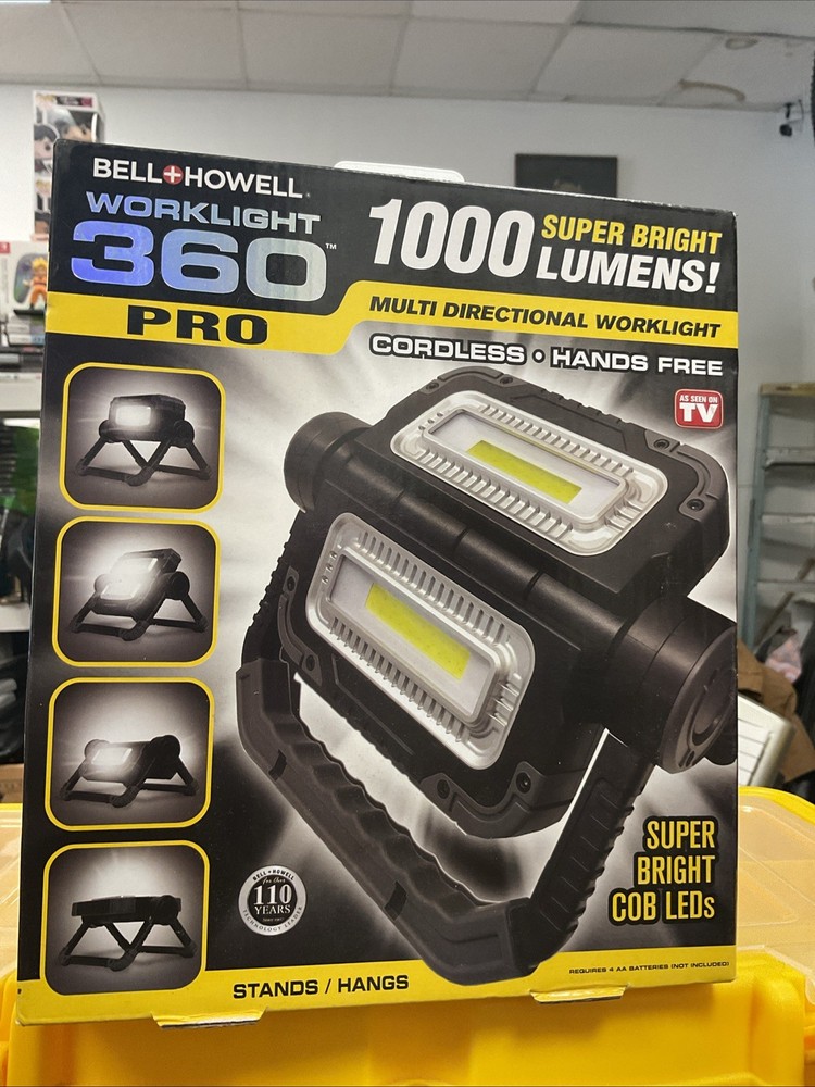 Worklight 360 PRO by Bell+Howell Waterproof Portable Folding Worklight