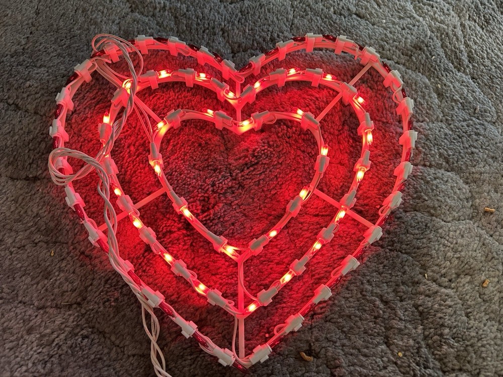 Vintage-Valentines Day-Pulsating Heart Decor-variable Speed Controller-lighting