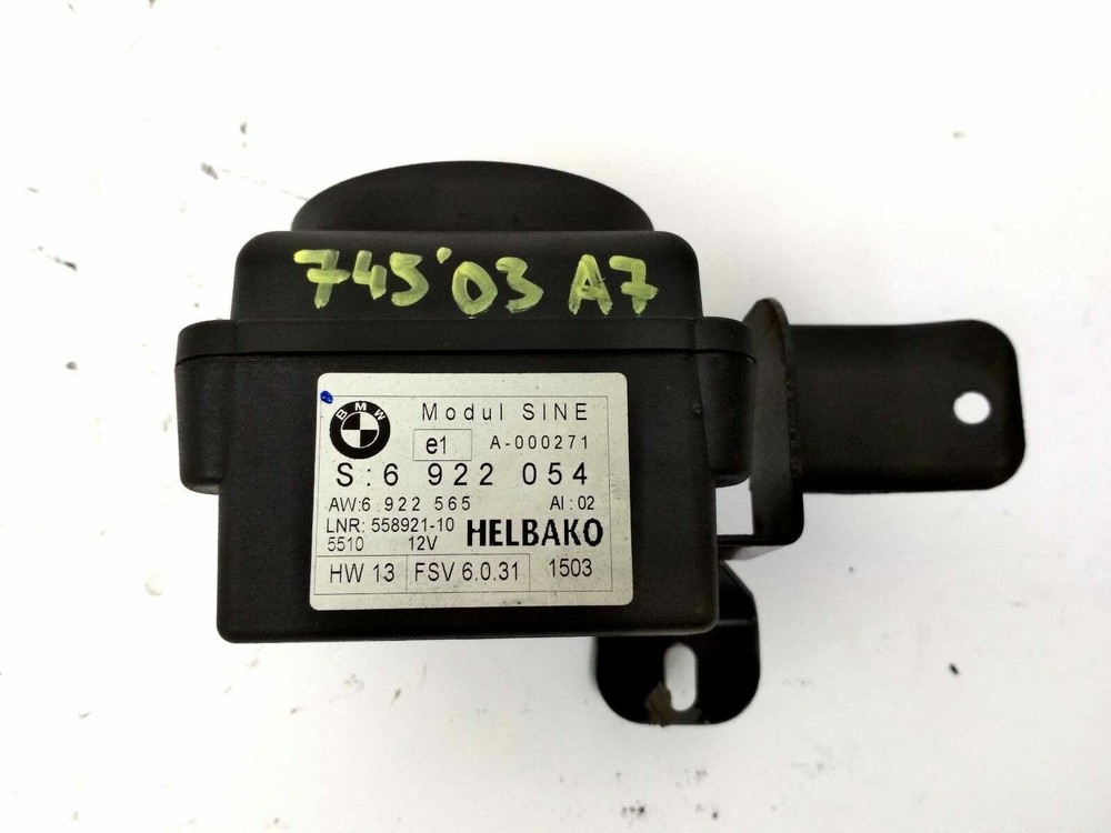 02-08 BMW 745Li E65/E66 Alarm Siren Speaker Module OEM A7