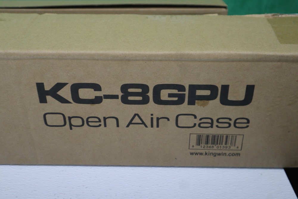 Kingwin Miner Rig Case Aluminum W/6 or 8 GPU Mining Stackable Frame Expert Crypt