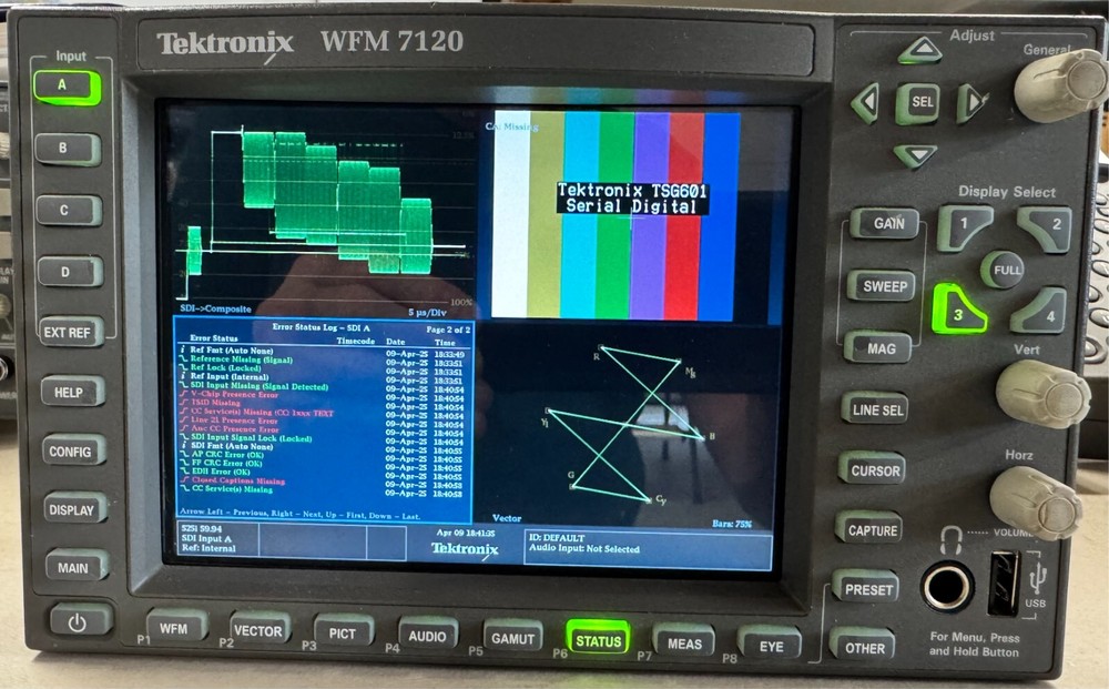 Tektronix WFM7120 base unit