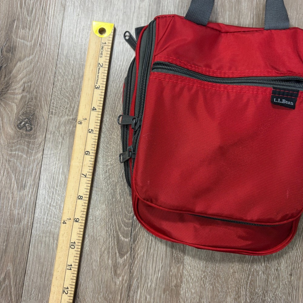 NWT LL Bean Pesonal Organizer Red Small Dark Red NEW