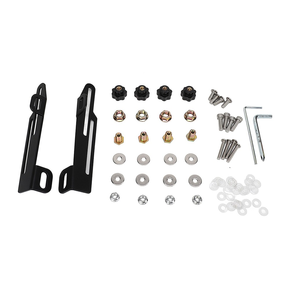 3PCS Motorcycle Bracket Adjustable Black Strong Stability Replac MIHZ