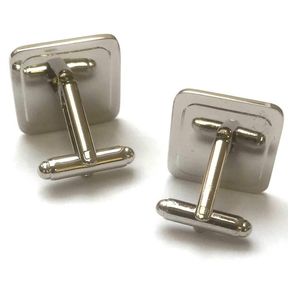 Floppy Disk Square Cufflinks and Tie Clip Set