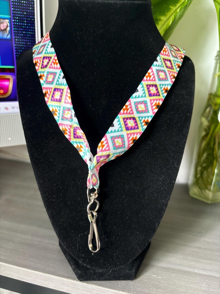 Native Pattern 18” Ribbon Lanyard