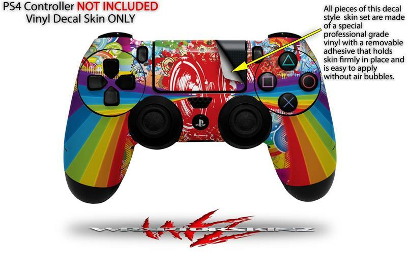 Skin for Sony PS4 Controller Rainbow Music