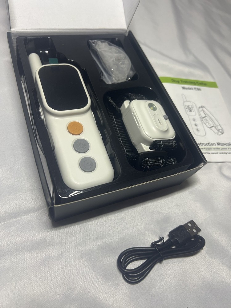 Rechargeable Waterproof Dog Training Collar Remote Vibration Shock 1000ft Range