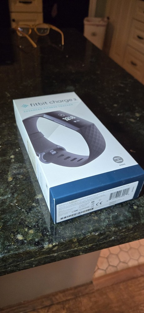 Fitbit Charge 3 Advanced Fitness Tracker Black Small & Large