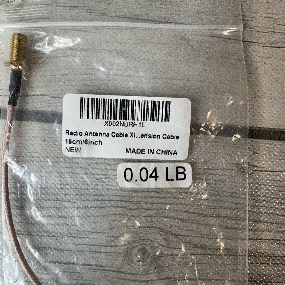 Radio Ext Antenna Coax Adapt Cable 6”